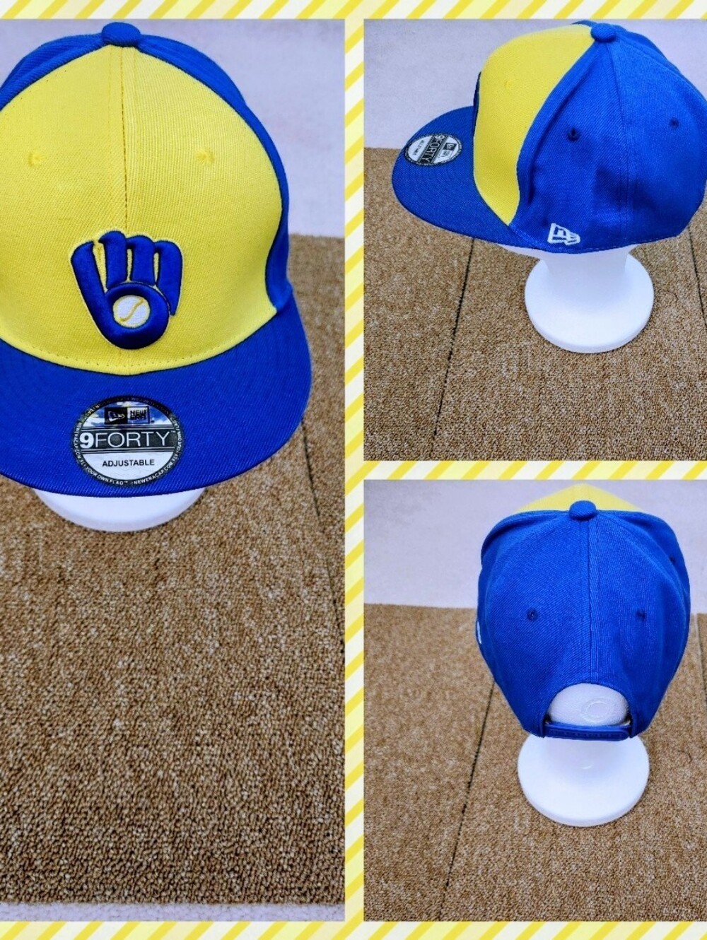 MILWAUKEE BREWERS MLB BASEBALL SNAPBACK HAT.